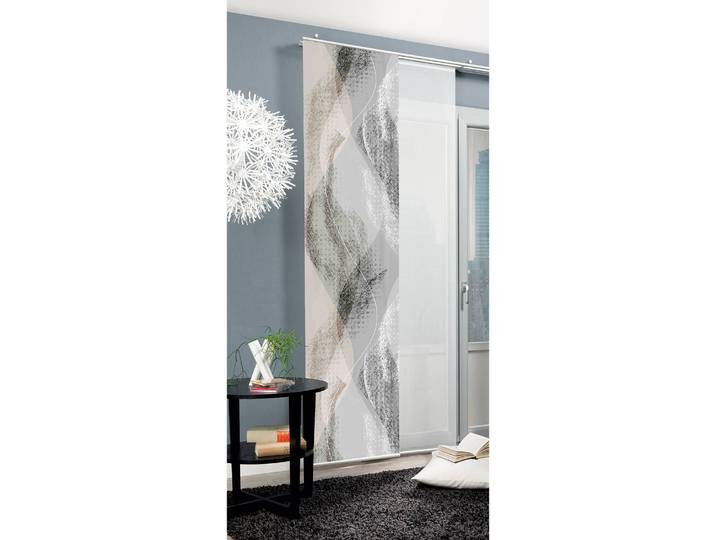 Panneau japonais Torre 60 x 245cm Gris/Gris