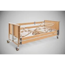 Burmeier Pflegebett Dali mit Holzliegefläche, Kabel-HS
