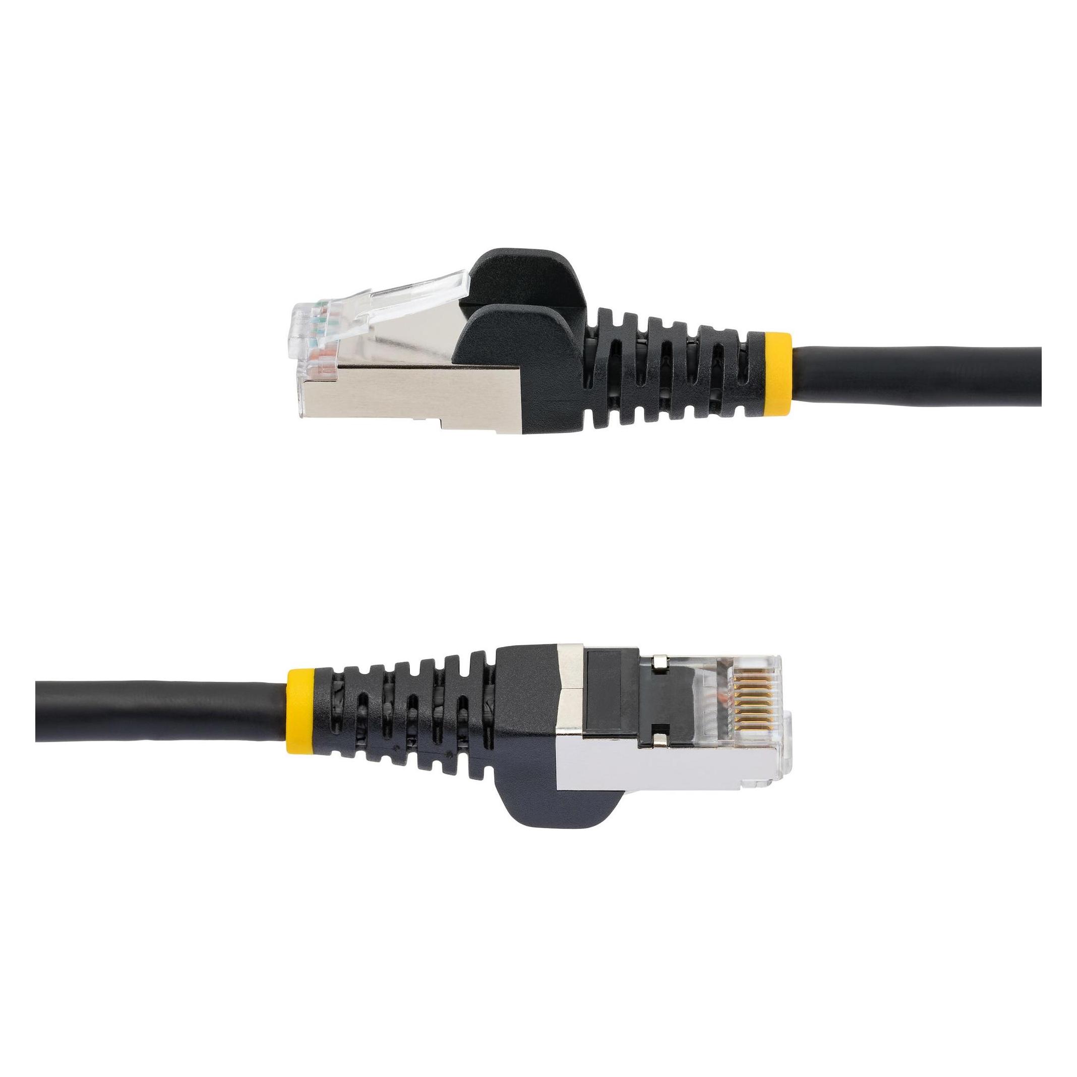StarTech COM 2m CAT6a Kabel LSZH 10 Gigabit RJ45 LAN Kabel SFTP Patchkabel CAT6a Verlegekabel Abgesc (S/FTP, CAT6a, 2 m) (NLBK-2M-CAT6A-PATCH)