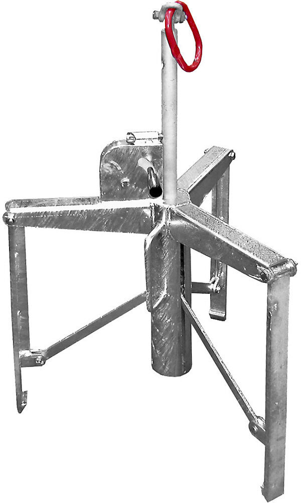 Fassgreifer mit 3-Punkt-Spannsystem, für 60- bis 220-l-Fässer, verzinkt eurokraft pro