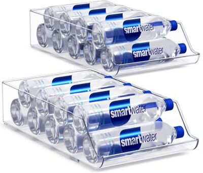 Sorbus Water Bottle Organizer and Drink Dispenser Set of 2 - 13.75 L x 9 W x 4 H