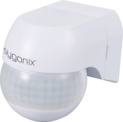 Sygonix SY-6733024 Wand, Oberflächenmontage PIR-Bewegungsmelder 360°, 180° Relais Weiß IP44