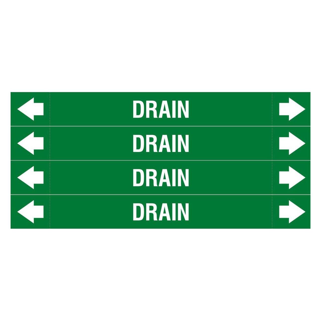 Brady ASME - Rohrmarkierer - Drain (ASMEPM-26X230MM-DRAIN)