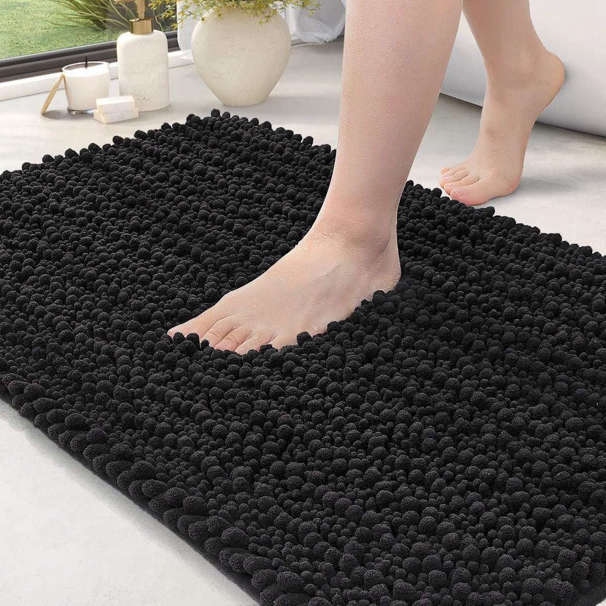 Unyqoos Luxe Zachte Badmat met Antislip en Absorberende Eigenschappen voor uw Badkamer