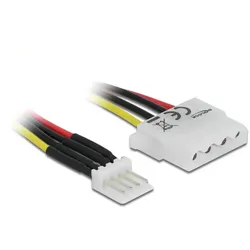 DELOCK Stromkabel Floppy St 4pin -> Molex 4Pin BU 15cm