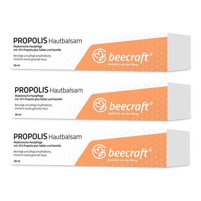 Beecraft Propolis Hautbalsam 3x30 ml Balsam