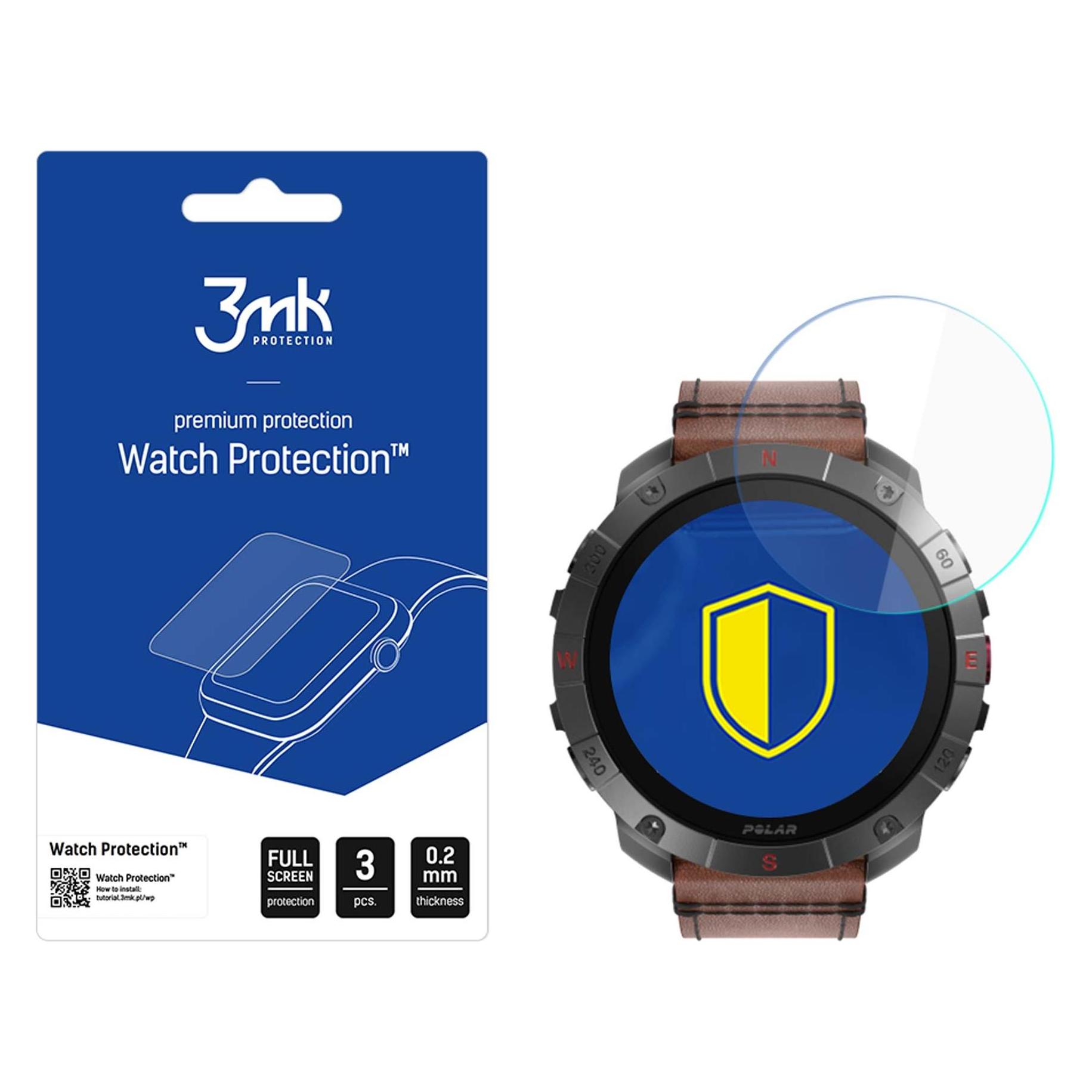 3MK FlexibleGlass Watch Polar Grit X2 Pro Szkło Hybrydowe (W-3WPrFG-PGX2P-0)