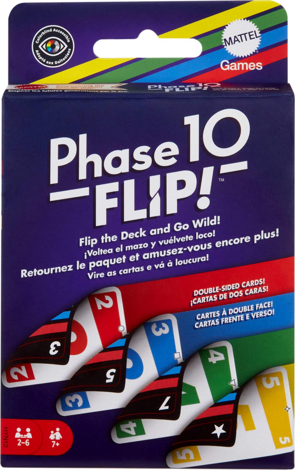 Mattel Games Phase 10 Flip kaartspel voor 2 tot 6 spelers