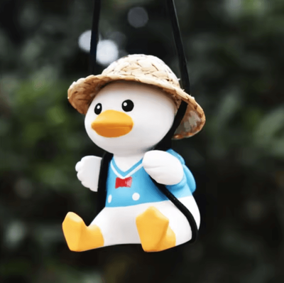 Inspire Curations Cute Swing Duck Car Rearview Mirror Hanging Ornament a