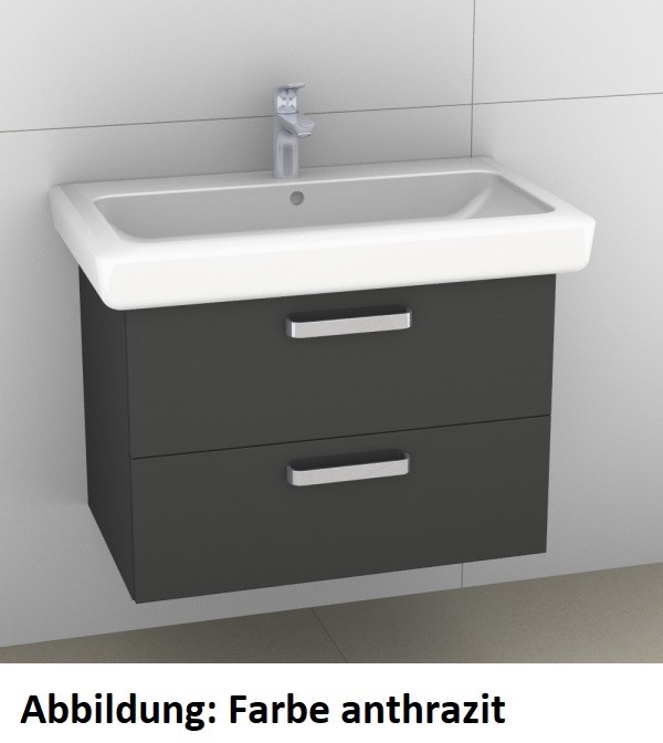 Artiqua 413 Waschtischunterschrank für IT! 121980 Eiche Ribbeck quer NB, 413-WU2L-K113-7187-444 413-WU2L-K113-7187-444