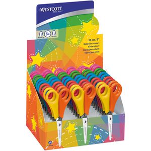 Westcott Kinderschere E-2151S, 13cm, für Rechts- und Linkshänder, ab 6 Jahre, 30 Stück