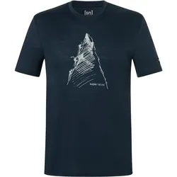 Super Natural, Herren, Funktionsshirt, Ascenders Tee (S), Blau, S