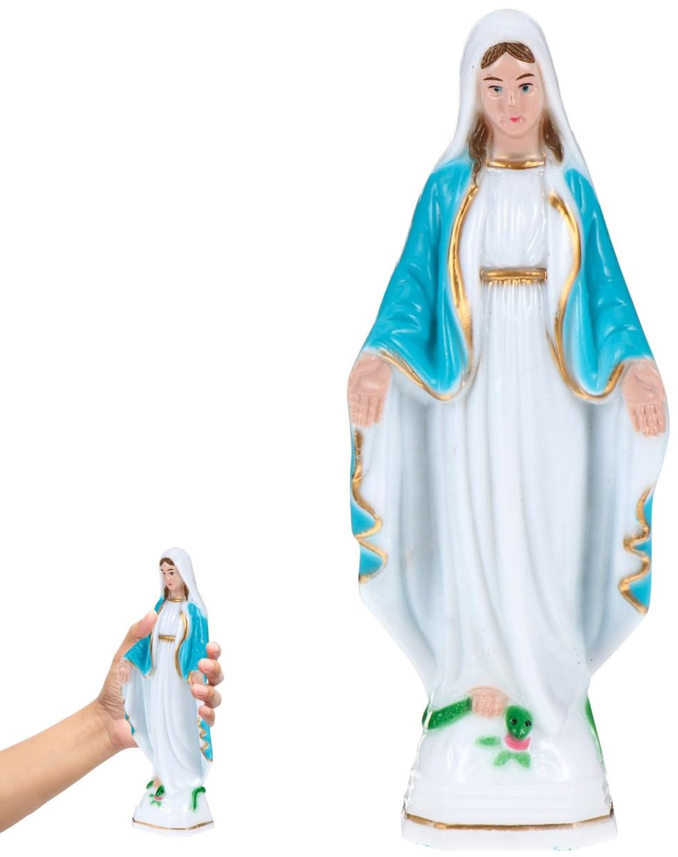 Religieus Mariabeeld voor op tafel, Hoogte: 15,4 cm