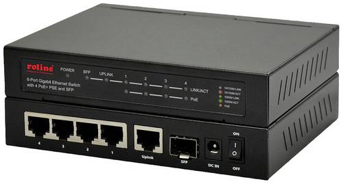 Roline 21.14.3524 21.14.3524 Netzwerk Switch 10 / 100 / 1000 MBit/s PoE-Funktion