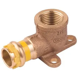 Logafix Rotguss Gas Wandscheibe i/i 22xRp3/4 V-Kontur