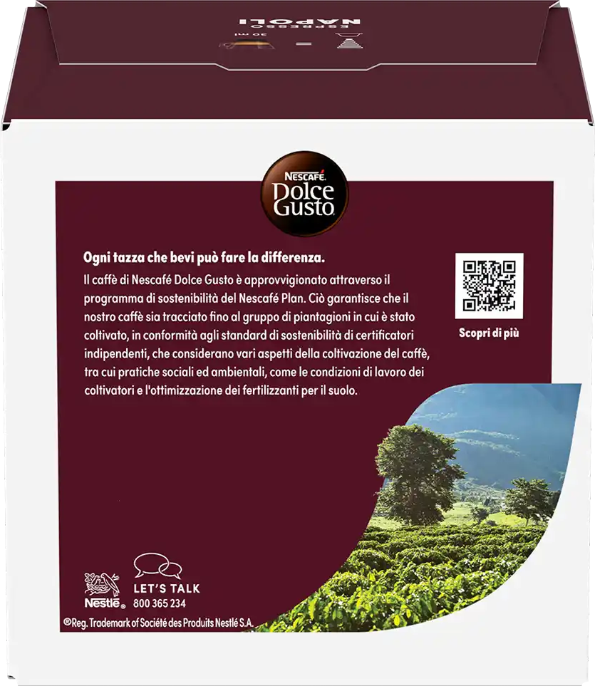 Nescafé®   Espresso Napoli - 16 Capsules de café pour Dolce Gusto - Espresso