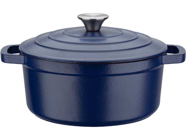 Kochtopf GSW Blue Magic , blau, H:9,6cm Ø:20cm, Töpfe, Kochtopf, Induktion