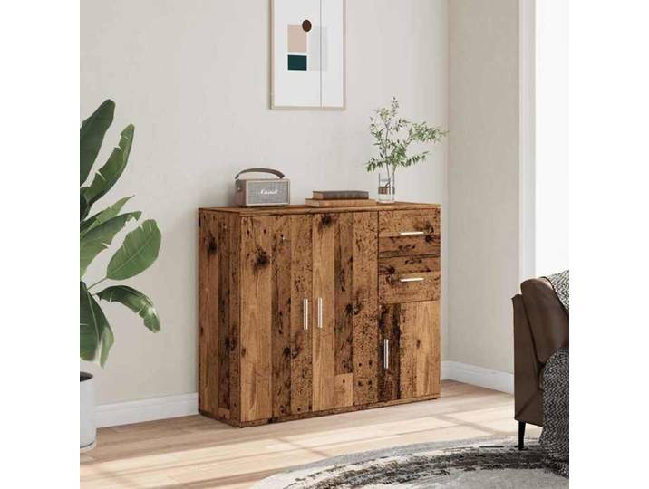 Elégant Buffet - vieux bois - 91x29 5x75 cm - bois d'ingénierie - Meuble de Rangement Vitrine &1935276