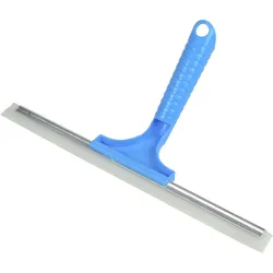 Fenster- und Duschabzieher - Streifenfrei reinigen - 30cm Kunststoffabzieher hellblau- Ergonomischer Griff- Hygienisch & schimmelfrei
