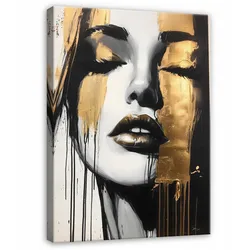 LEINWANDBILD Modern Abstrakt Frau Bilder Groß 100x70