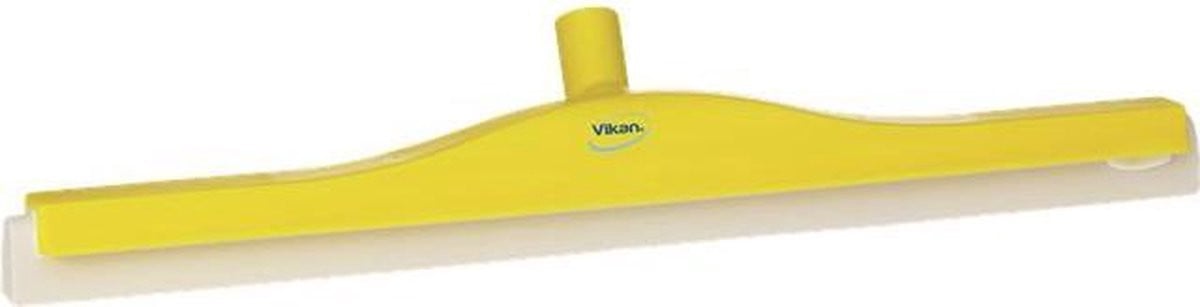 Vikan Schuimrubber PP reinigingsborstel met vaste kop en swivel neck, geel