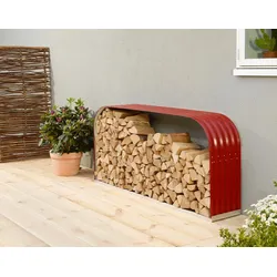 Vitavia Kaminholzregal "Ardor 401",rubin rot,210 x 40 x 100 cm (quer)