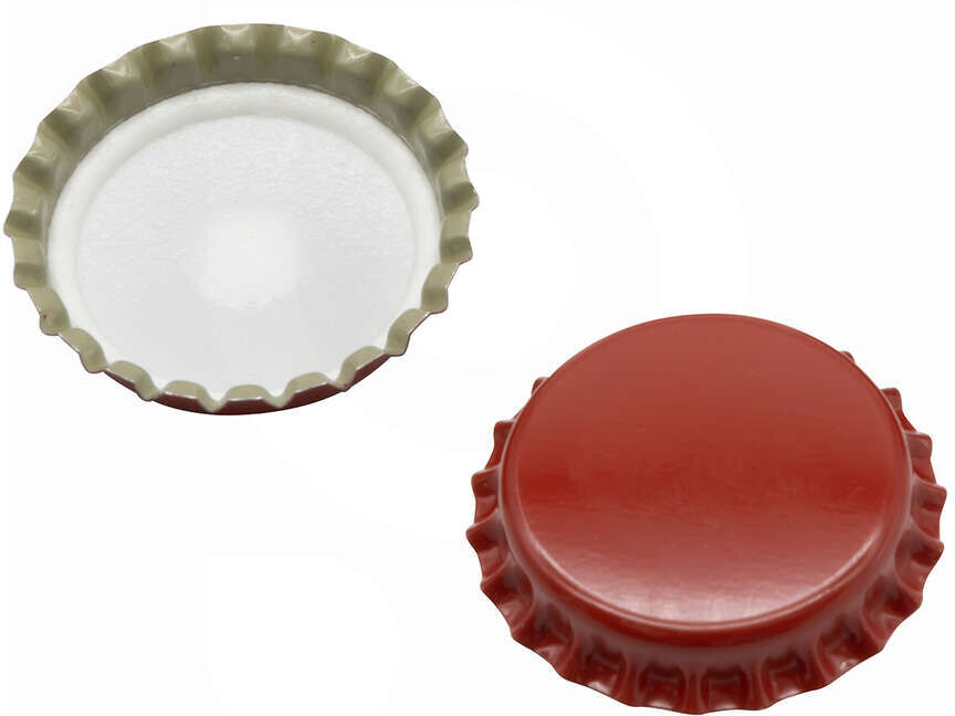 Polsinelli Tappo a corona rosso ⌀26 (10000 pezzi)