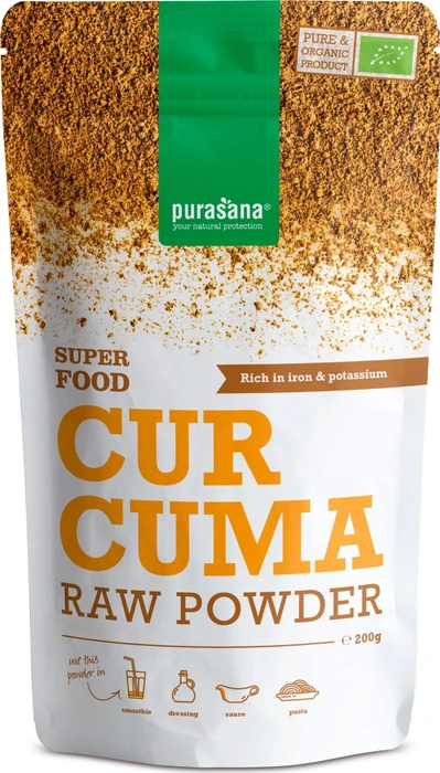 Purasana Kurkuma Poeder Bio 200 g Pulver