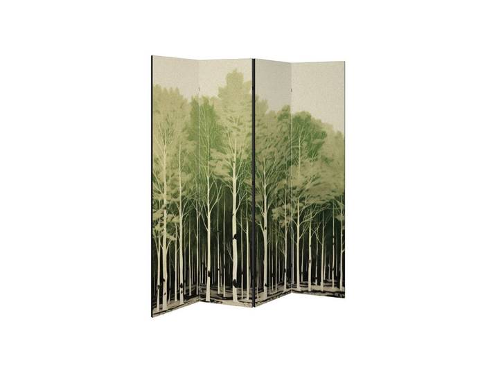 SPACEREBELS Paravent UNKNOWN NATURE (1 St), Raumteiler mit 4 Paneelen, beidseitig bedruckt, 152 x 168 cm