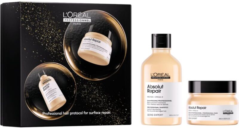 L’Oréal Professionnel Serie Expert Absolut Repair coffret cadeau effet régénérant pour cheveux secs