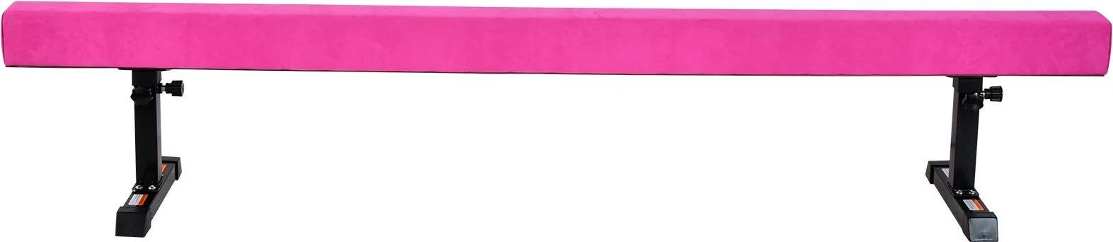 Verstellbarer Schwebebalken für Kinder - Gymnastikbalken - Länge 180 cm - 5 Höhenstufen Verstellbar - Stabil - Innen/Außen - Balance- und Beintraining