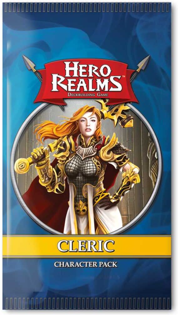 Hero Realms: Cleric Pack by Wise Wizard Games - Character Deck, Ability Cards, Scorecards, and Personal Deck for Card Game Expansion