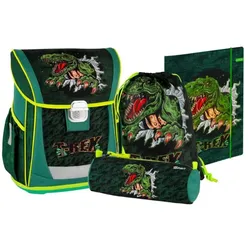 Gataric Schulranzen-Set "T-REX" COOL 4-teilig