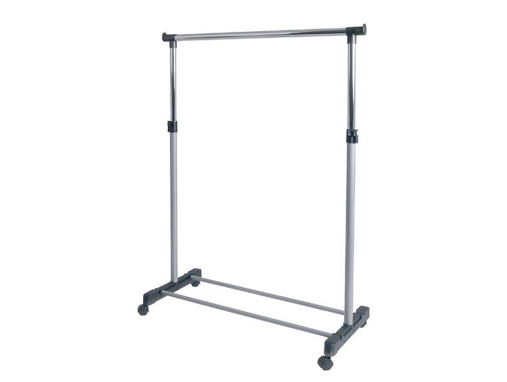 Porte-manteaux sur roulettes Kiruna 90 x 95 x 43cm Argenté/Gris