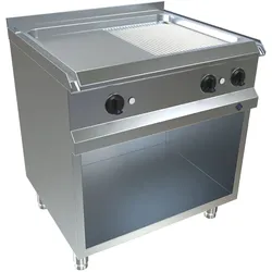 MKN Optima 700 Elektro Griddleplatte 800 FlexPower halb geriffelt