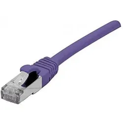 Exertis Connect Patchkabel Cat. 6A, S/FTP (PiMF), halogenfrei, mit Rastnasenschutz, violett, 15,0 m