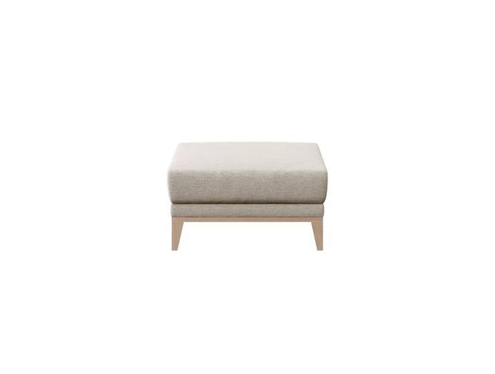 Pouf en polyester beige