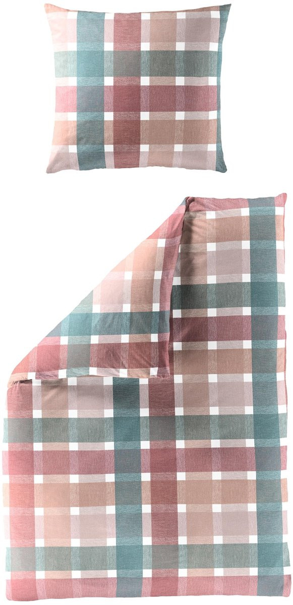 Dailygoods Seersucker Beddengoed Rood Geruit Katoen 135x200 cm