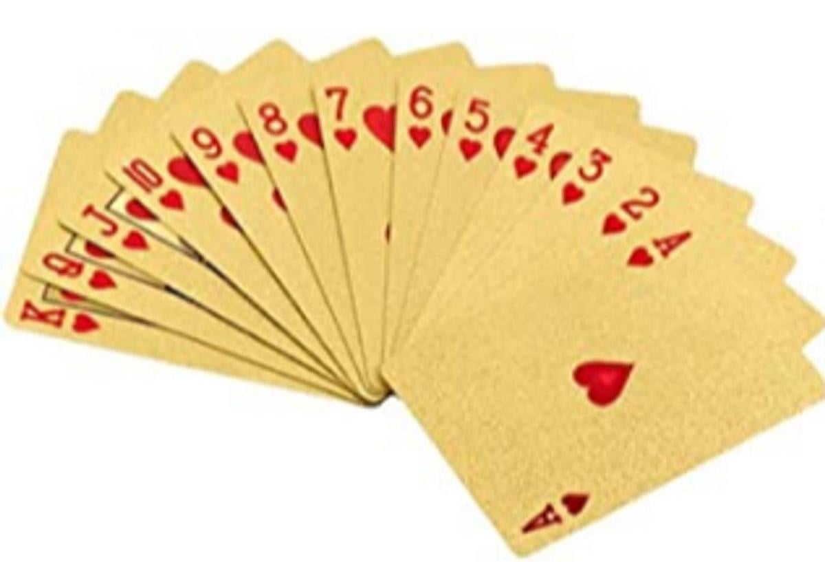 Go Go Gadget Waterdichte Pokerkaarten - Goud - 1 set