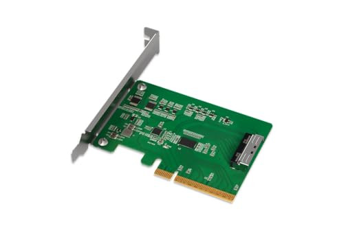 ICY DOCK EXLink MB409A5 PCIe 5.0 x8 NVMe Adapterkaart met 1 x MCIO 8i aansluiting en Redriver