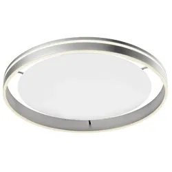 Q SMART HOME LIGHTS LED-Deckenleuchte Q-Vito Alu, Eisen, Stahl & Metall Silber 59 cm