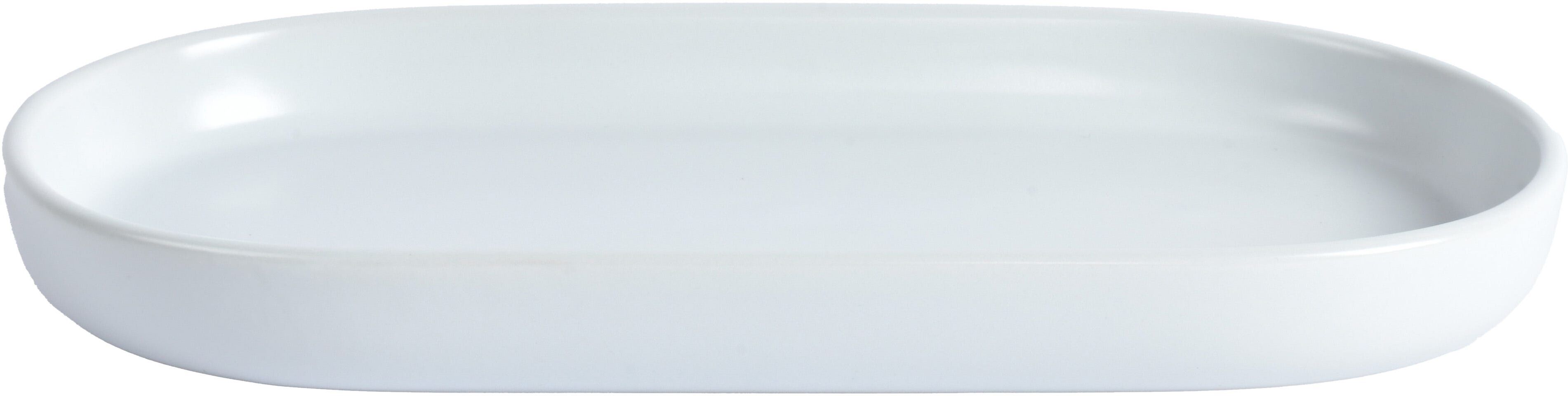 Tecnomat PORTASAPONE PORTA OGGETTI SERIE LARISSA IN CERAMICA COLORE BIANCO