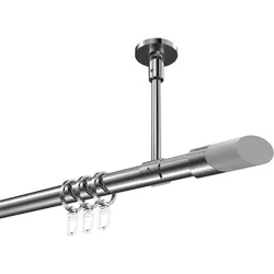 GARDINENSTANGE Sonette Verano 100 cm, 1-läufig, 20 mm Ø Chrom