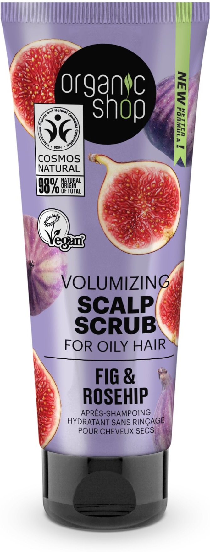 Organic Shop Hygro Volumizing Scalp Scrub & Rosehip 75ml