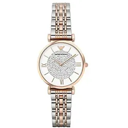 Emporio Armani Damen Analog Quarz Uhr mit Edelstahl Armband AR1926