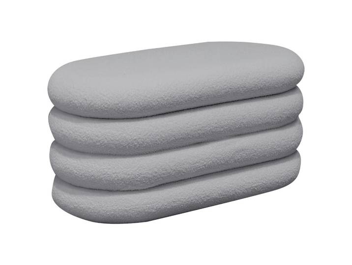 Xora Truhenbank, Hellgrau, Holz, Textil, Pappel, Sperrholz, 85x42x42 cm, Kleinmöbel, Truhe