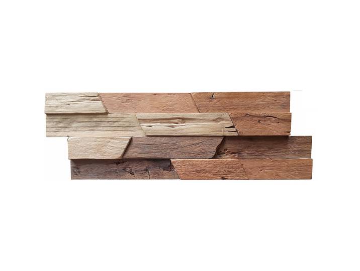 Houtstrips 3D Teakhout Onang 50x18cm