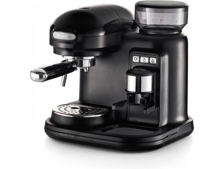 Ariete 1318 Moderna Espressomachine - Pistonmachine - met geïntegreerde koffiemolen - zwart