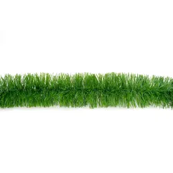 Creativery 3m Grasgirlande 7cm Innen Außen Lamettagirlande Dekogirlande Weihnachten Weihnachtsgirlande künstliche Festzeltgirlande Hochzeit Maibaum Grün matt