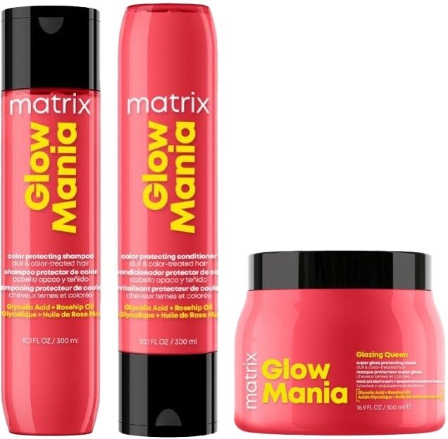 Matrix Glow Mania Duo - Color Protecting Shampoo 300ml, Conditioner 30